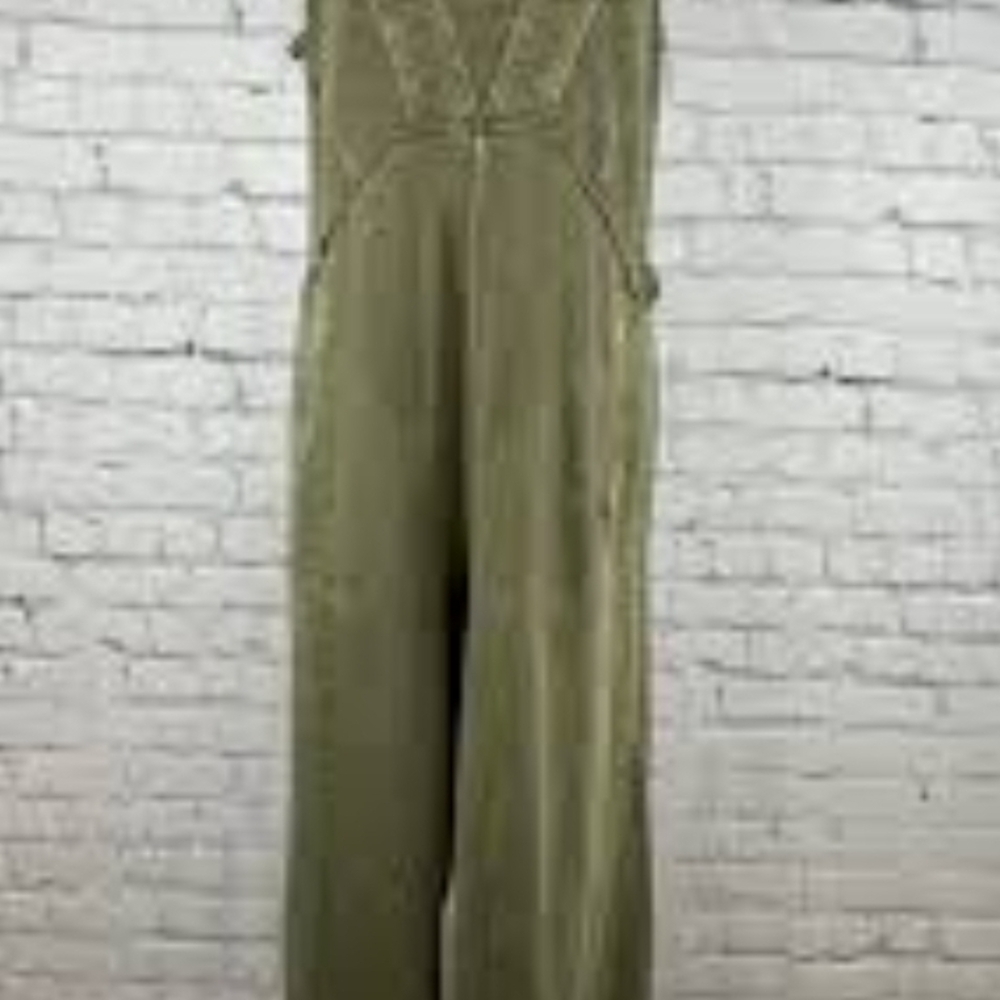 Free People Sage Green Jumpsuit